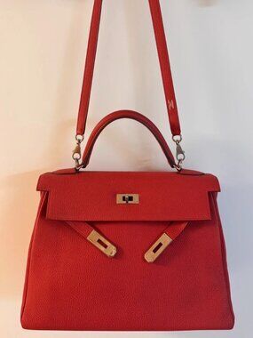Hermès Kelly 32 leather handbag 1000% Authentic!!
